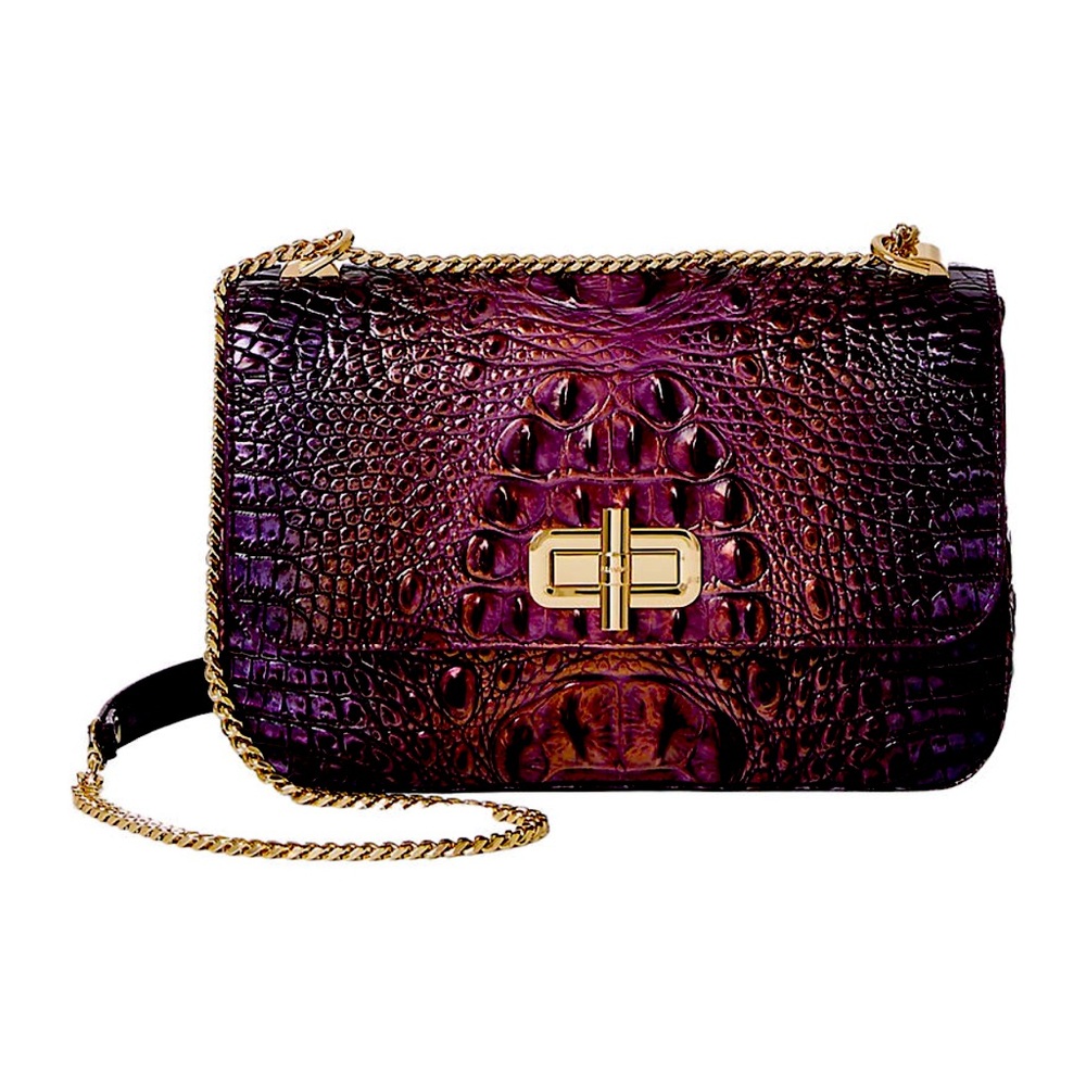 Brahmin Rosalie fig jam crossbody like new